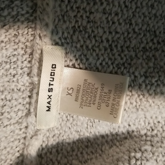 Max studio women's gray open sleeveless cardigan - Picture 16 of 16